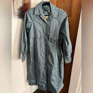 VINTAGE 80s, Blue trench, size 12‎